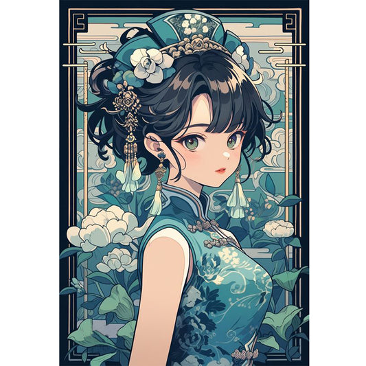 Girl - 11CT Stamped Cross Stitch 40*60CM