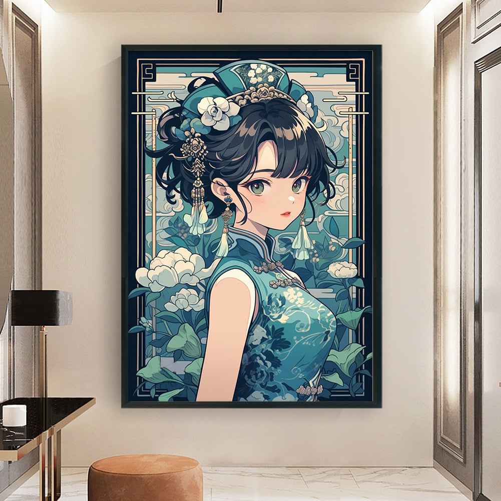 Girl - 11CT Stamped Cross Stitch 40*60CM