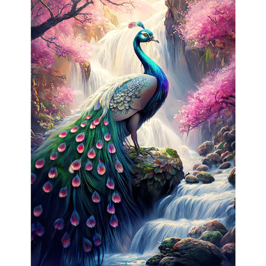 Peacock - Full AB Round Drill Diamond Painting 50*65CM