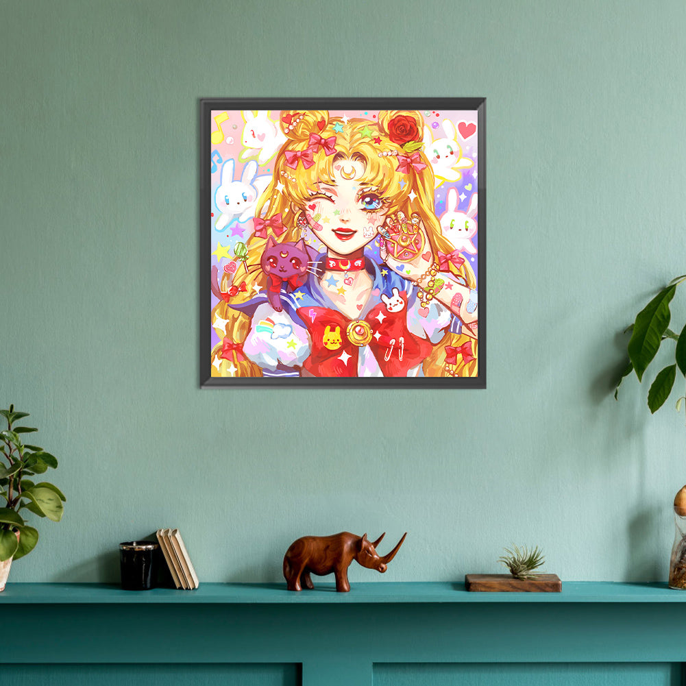 Sailor Moon - Full Round Drill Diamond Painting 30*30CM