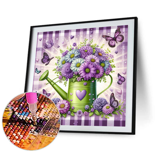 Flowers - Full Round Drill Diamond Painting 30*30CM