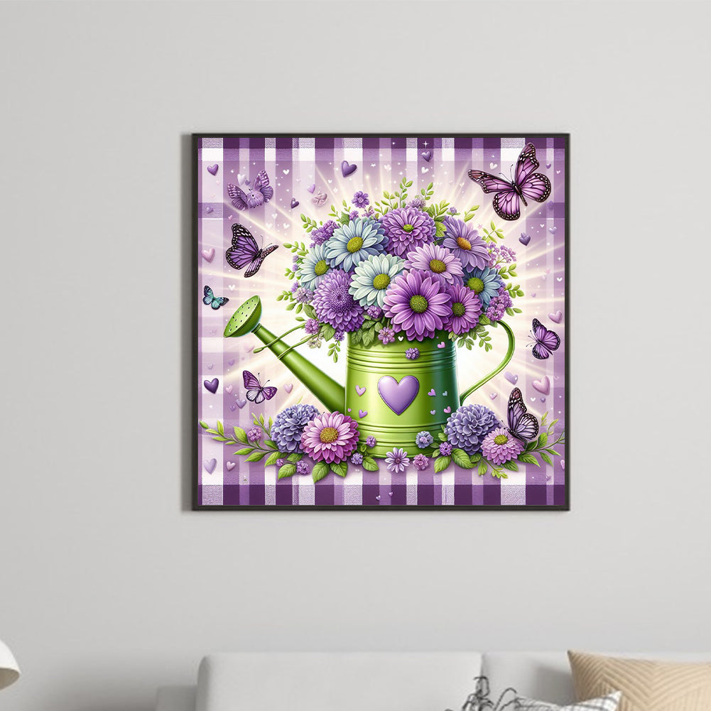 Flowers - Full Round Drill Diamond Painting 30*30CM