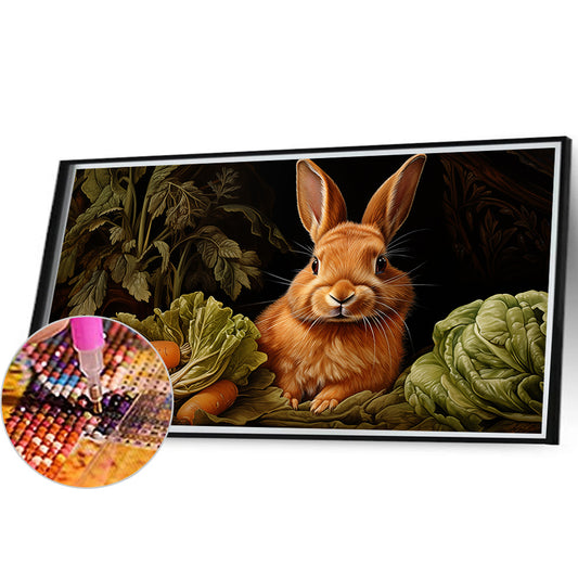 Rabbit - Full Round Drill Diamond Painting 55*30CM
