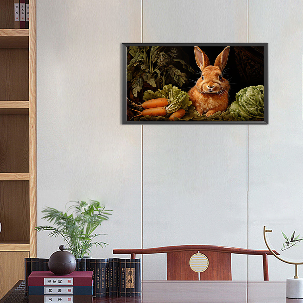 Rabbit - Full Round Drill Diamond Painting 55*30CM