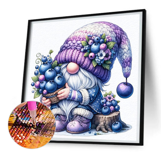 Grape Gnome - Full Round Drill Diamond Painting 30*30CM