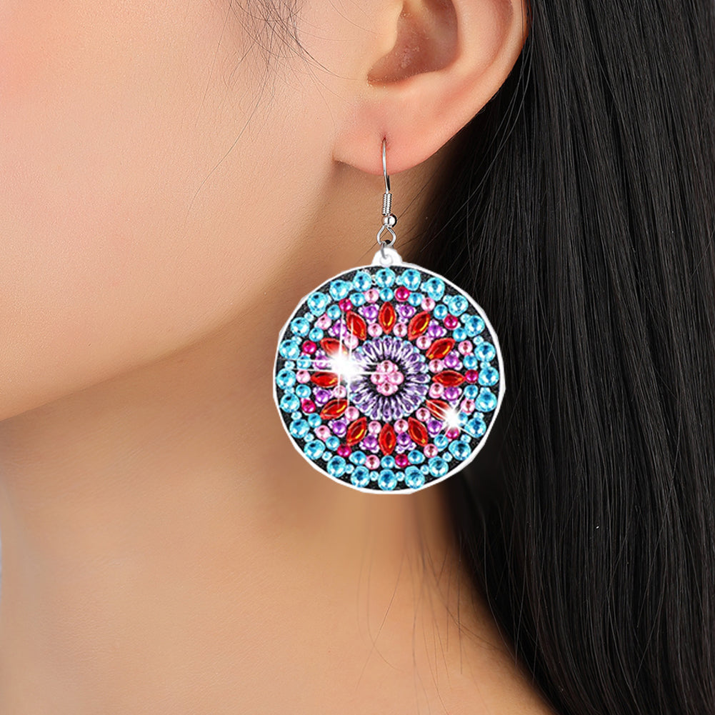 8 Pairs Double Sided Diamond Painting DIY Earring Making Kit for Women Girls (2)