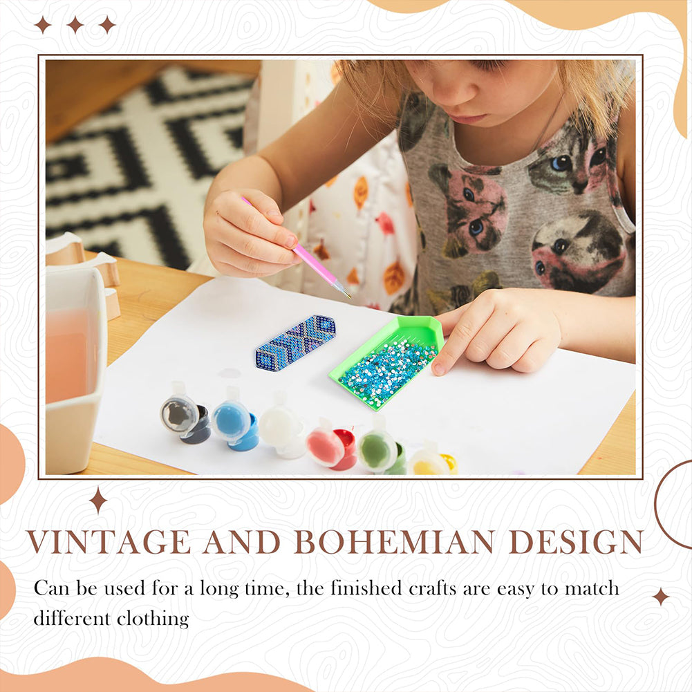 8 Pairs Double Sided Diamond Painting DIY Earring Making Kit for Women Girls (4)