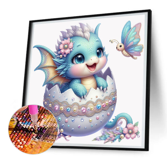 Gem Dinosaur Egg - Full Round Drill Diamond Painting 30*30CM