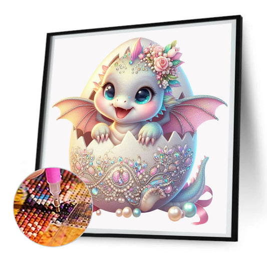 Gem Dinosaur Egg - Full Round Drill Diamond Painting 30*30CM