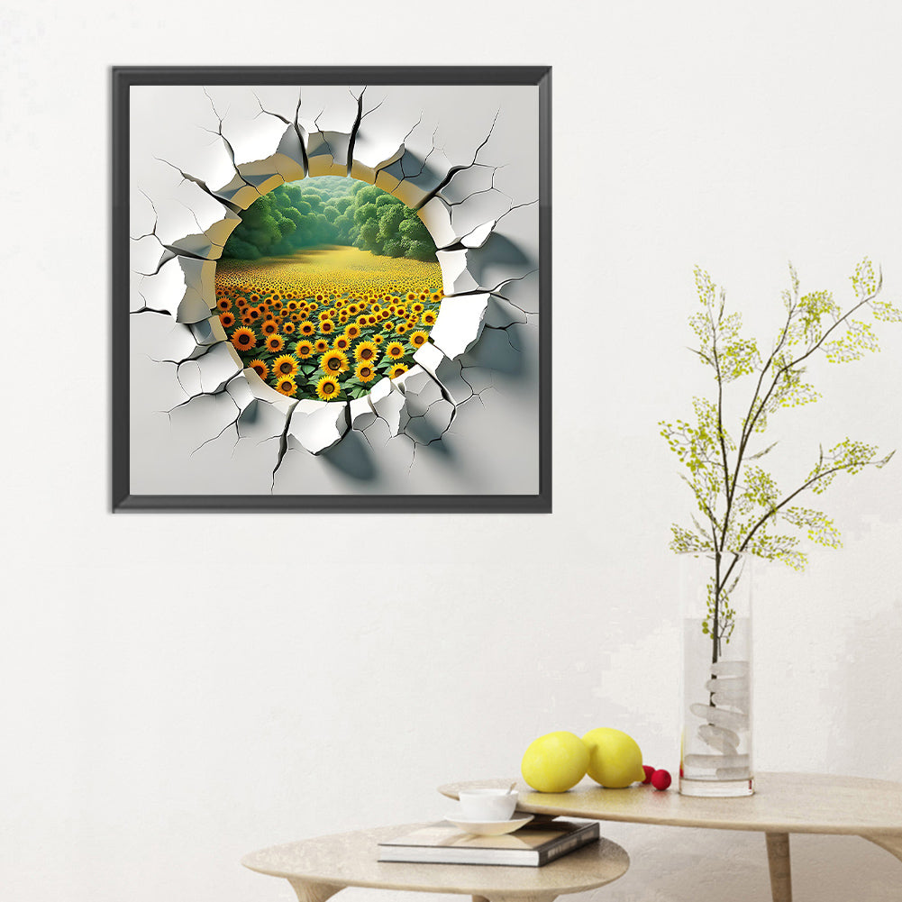 Garden Outside Wall - Full Round Drill Diamond Painting 30*30CM