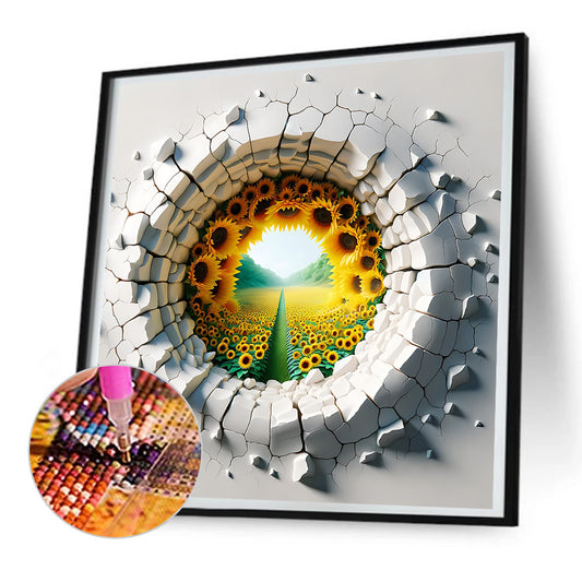 Garden Outside Wall - Full Round Drill Diamond Painting 30*30CM