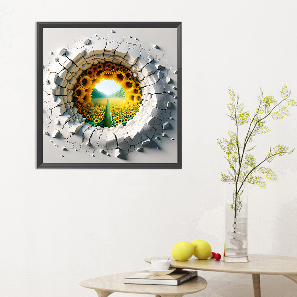 Garden Outside Wall - Full Round Drill Diamond Painting 30*30CM