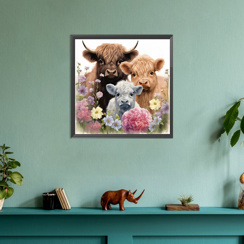 Consuming Cows And Lambs - Full Round Drill Diamond Painting 30*30CM