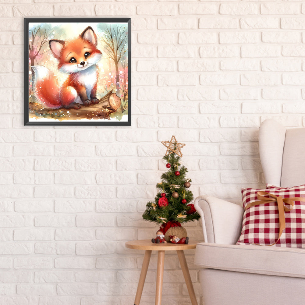 Spring Fox - Full Round Drill Diamond Painting 30*30CM