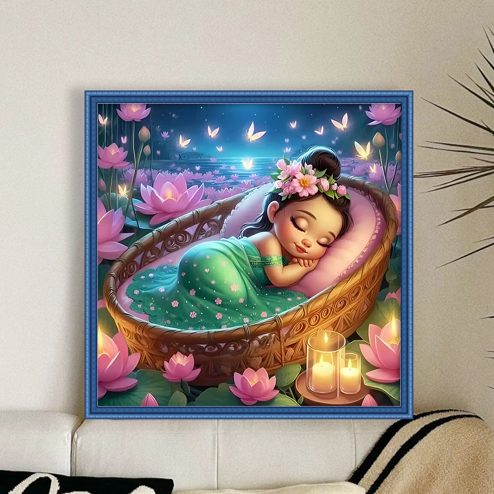 Disney-Princess Tiana - 11CT Stamped Cross Stitch 50*50CM