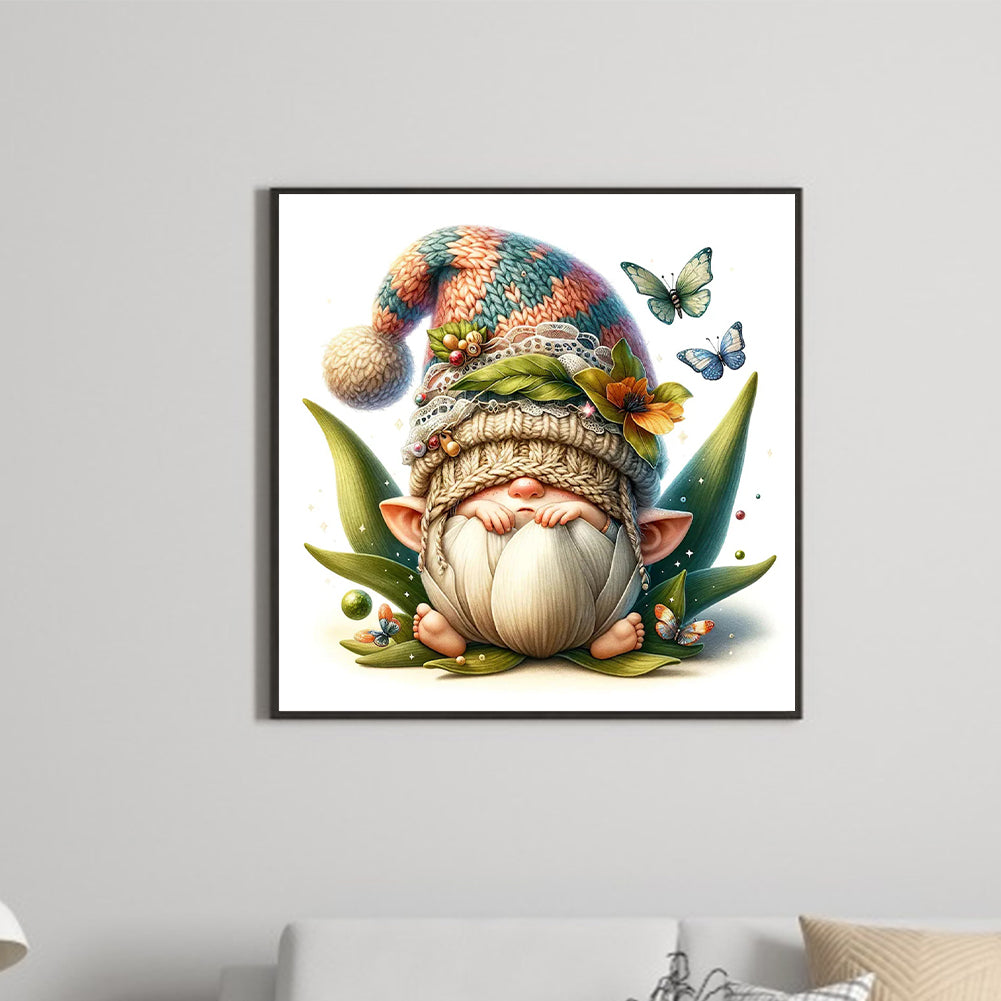 The Budding Gnome - Full Round Drill Diamond Painting 30*30CM