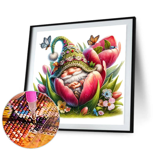 The Budding Gnome - Full Round Drill Diamond Painting 30*30CM