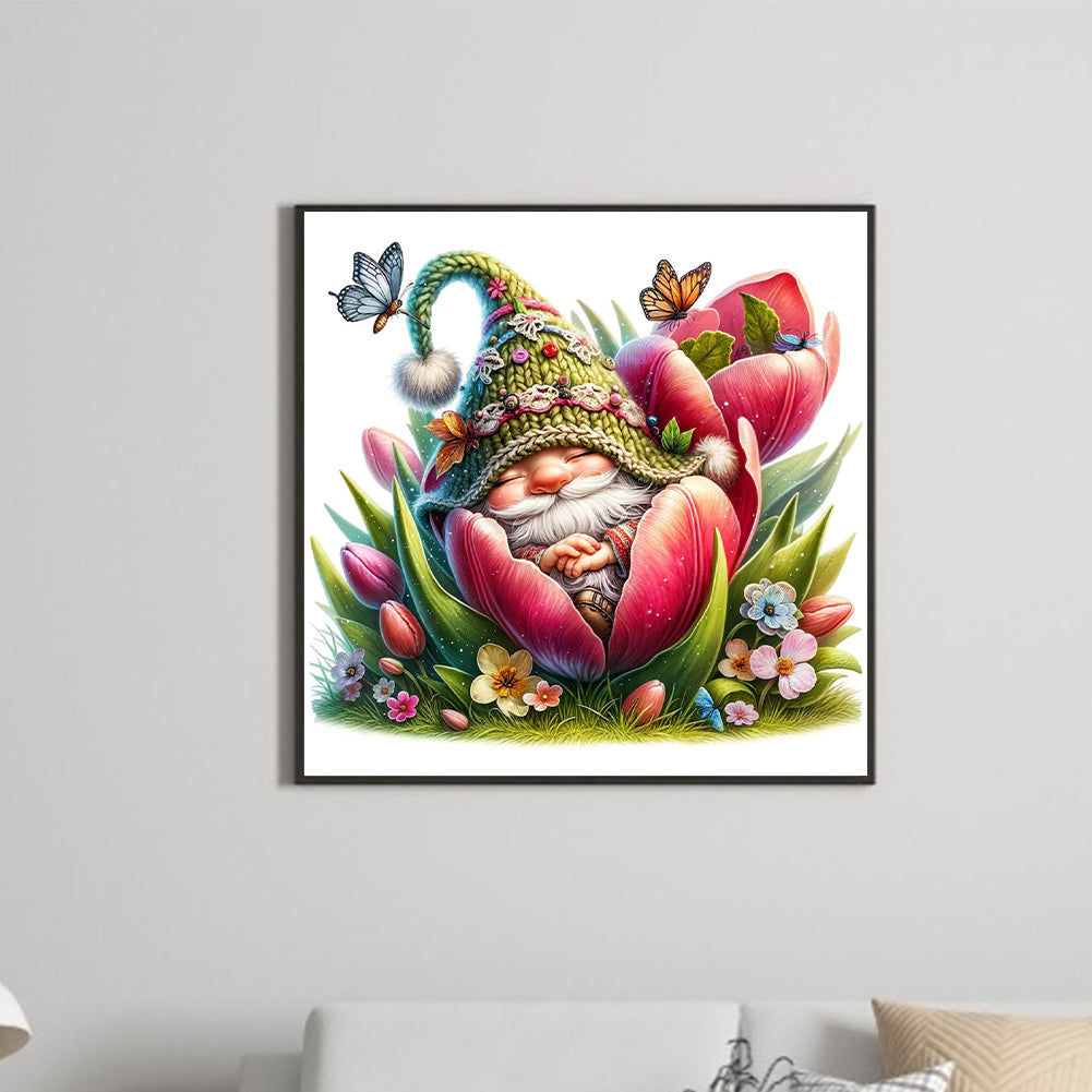 The Budding Gnome - Full Round Drill Diamond Painting 30*30CM