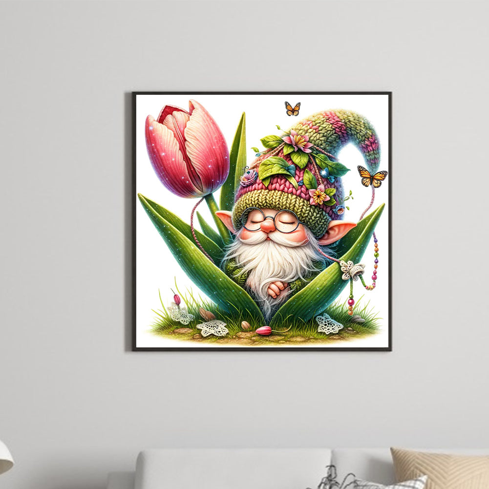 The Budding Gnome - Full Round Drill Diamond Painting 30*30CM