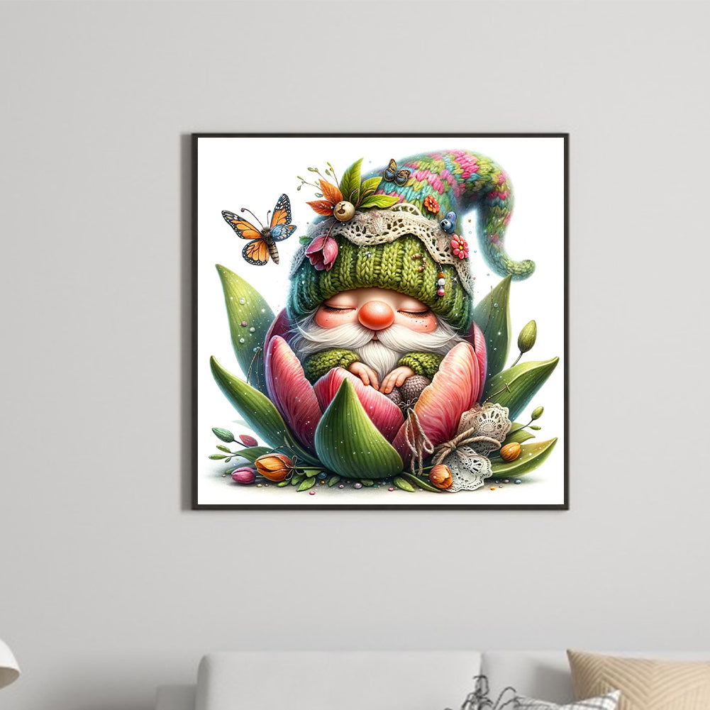 The Budding Gnome - Full Round Drill Diamond Painting 30*30CM