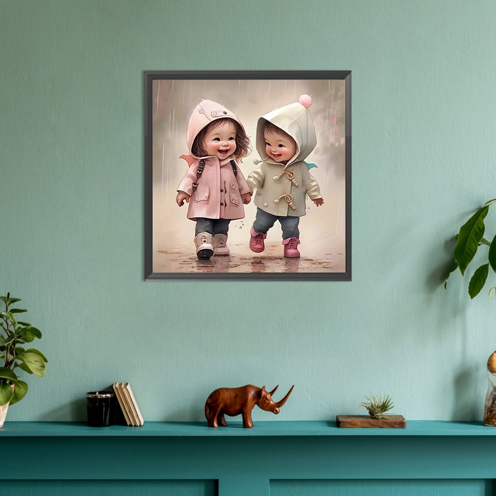 Child - Full Round Drill Diamond Painting 30*30CM