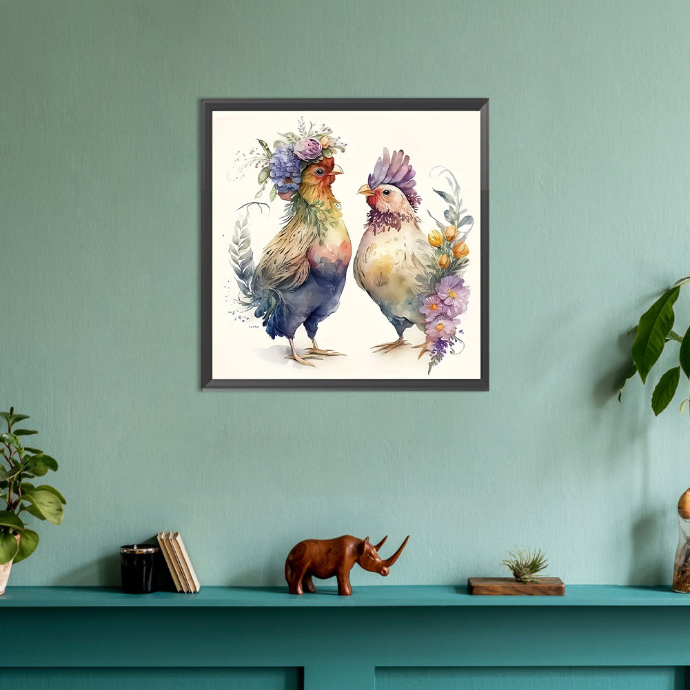 Cartoon Chick - Full Round Drill Diamond Painting 30*30CM