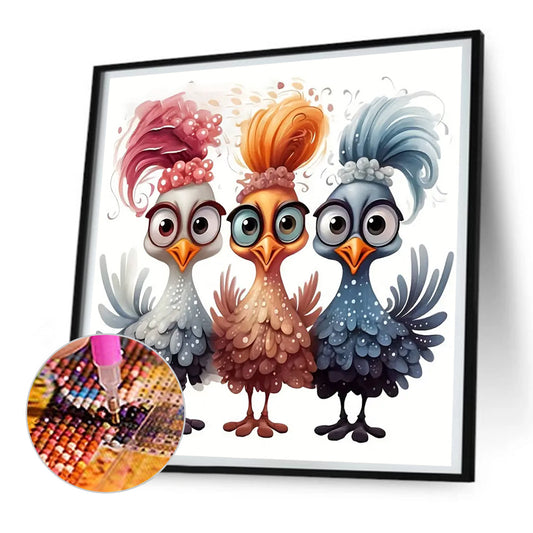 Cartoon Chick - Full Round Drill Diamond Painting 30*30CM
