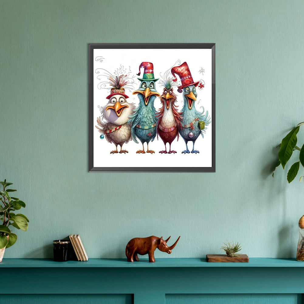 Cartoon Chick - Full Round Drill Diamond Painting 30*30CM