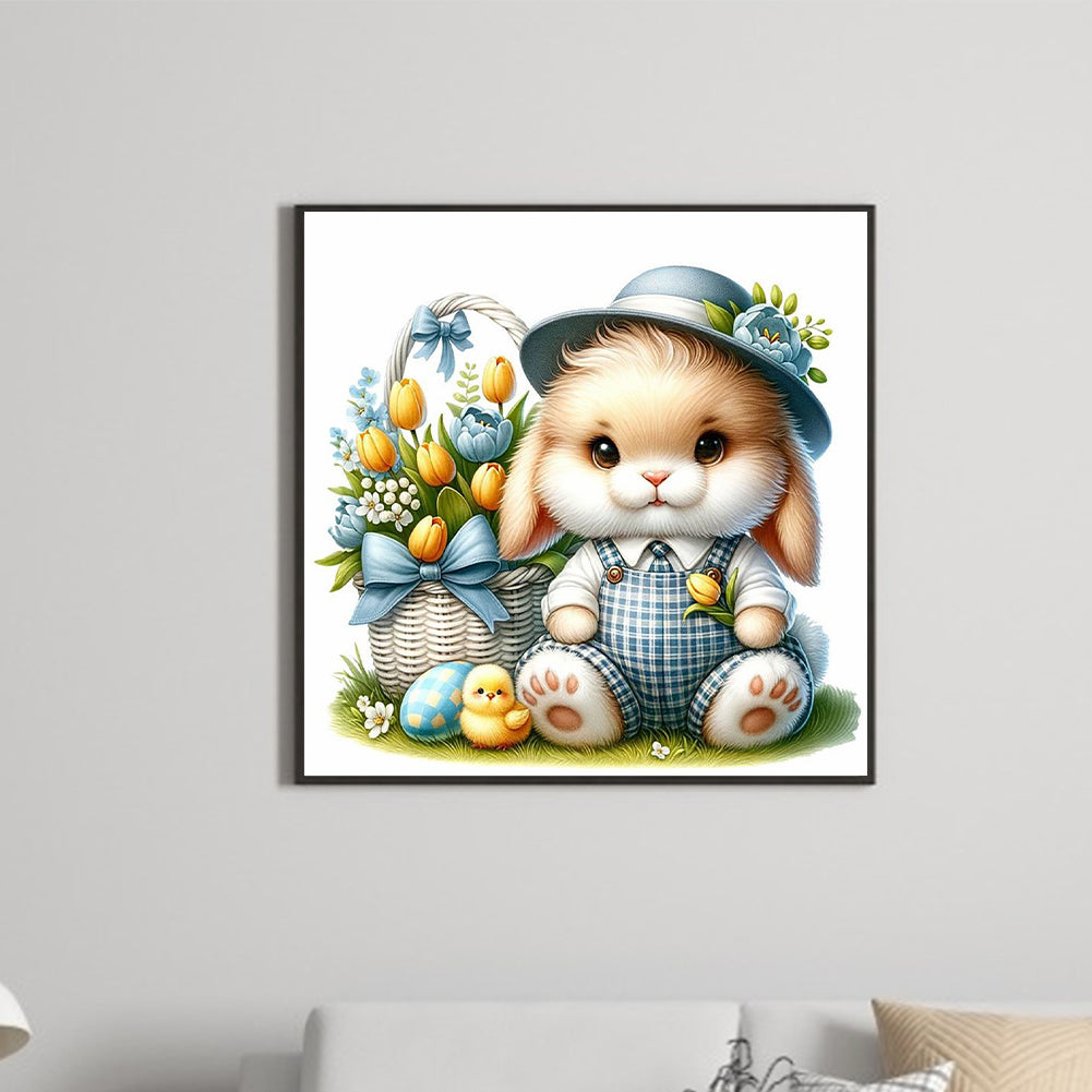 Cartoon Bunny - Full Round Drill Diamond Painting 30*30CM
