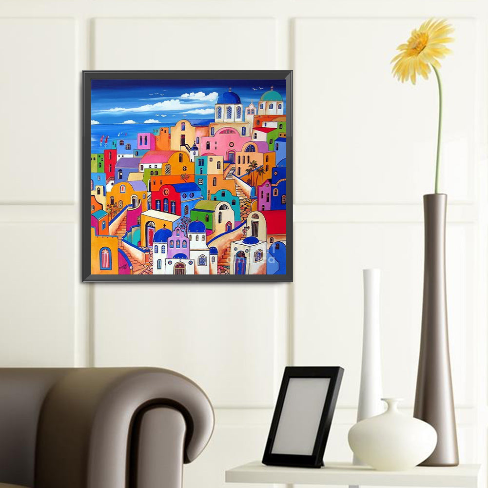 Color House - Full Round Drill Diamond Painting 40*40CM
