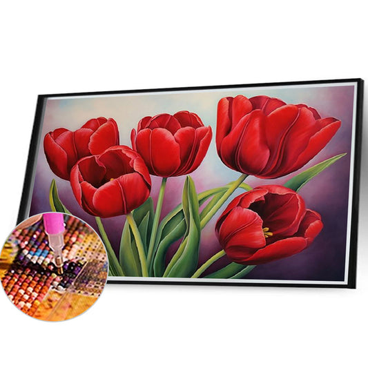 Tulip - Full Round Drill Diamond Painting 40*30CM