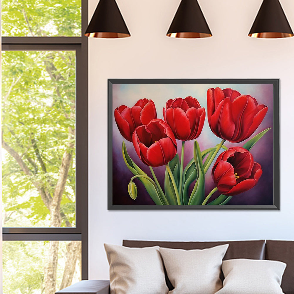 Tulip - Full Square Drill Diamond Painting 40*30CM