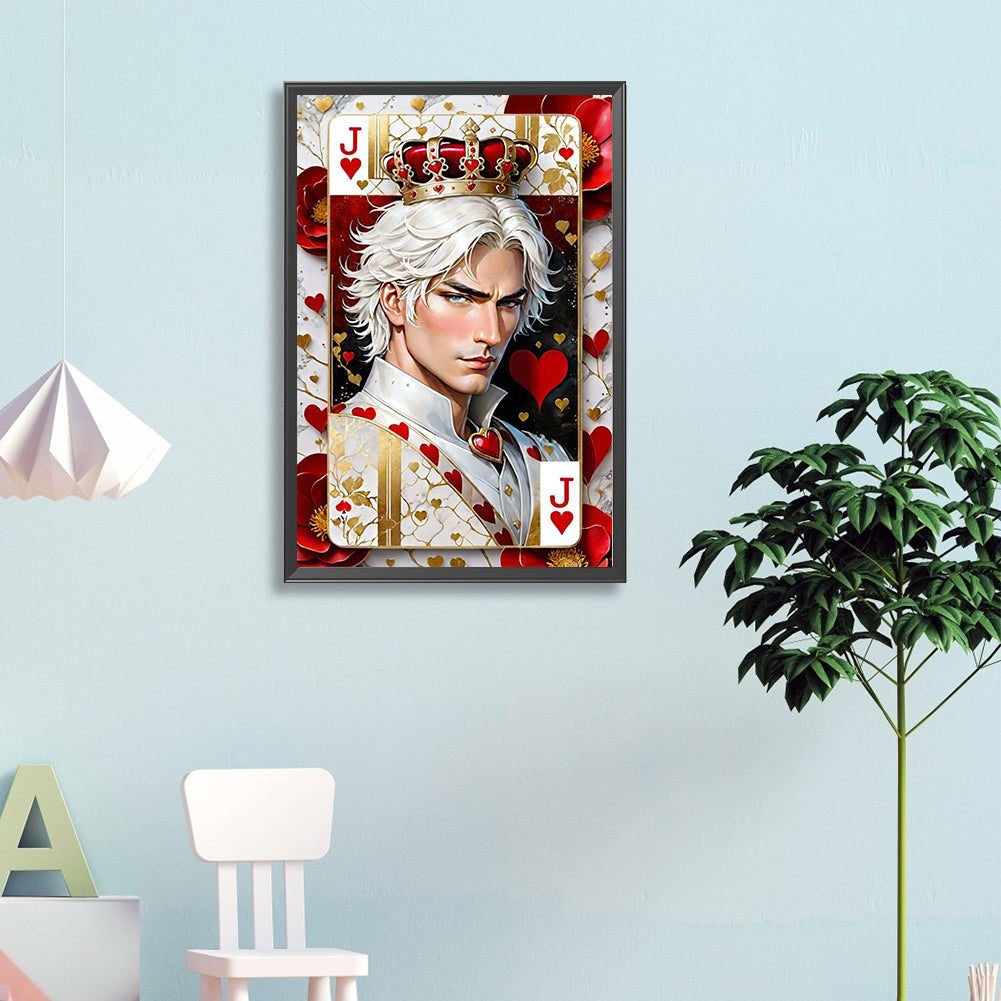 Jqk Poker Characters - Full Round Drill Diamond Painting 40*60CM