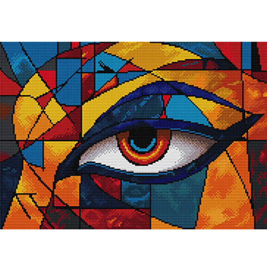 Eye - 14CT Stamped Cross Stitch 41*31CM(Joy Sunday)