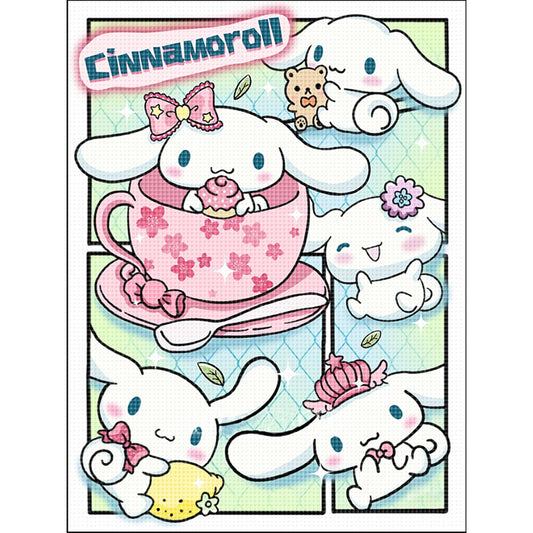 Sanrio Big Eared Dog - 11CT Stamped Cross Stitch 50*67CM