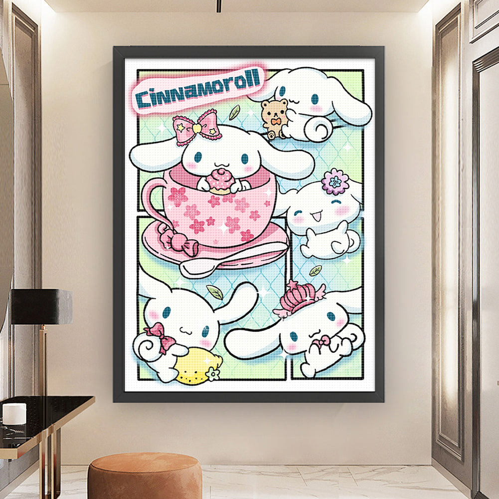 Sanrio Big Eared Dog - 11CT Stamped Cross Stitch 50*67CM