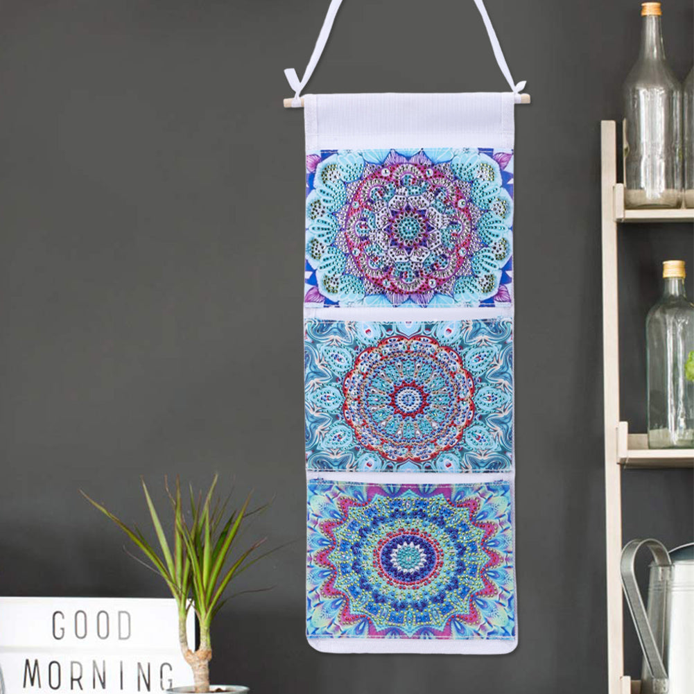 Special Shape DIY Diamond Painting Purses Diamond Art Clutch Bag (Blue Mandala)