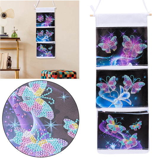 Special Shape DIY Diamond Painting Diamond Art Clutch Bag (Luminous Butterfly)