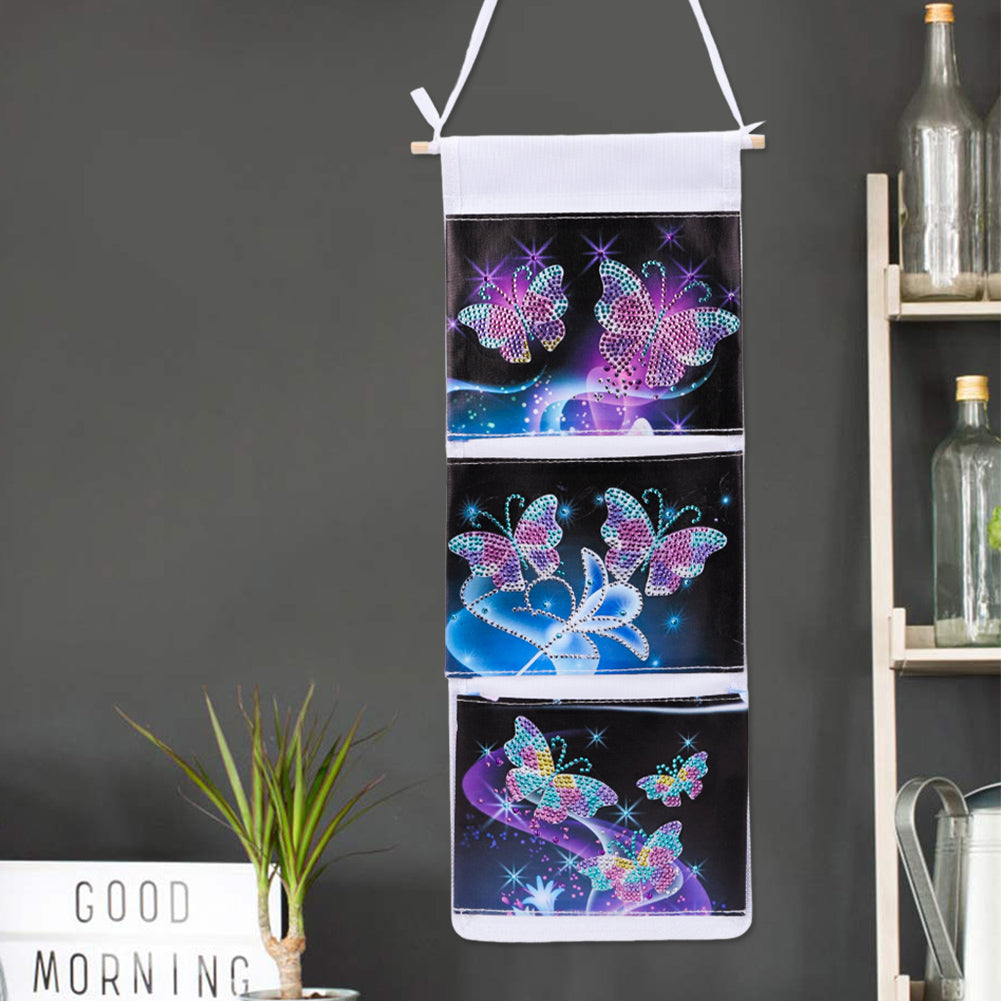 Special Shape DIY Diamond Painting Diamond Art Clutch Bag (Luminous Butterfly)