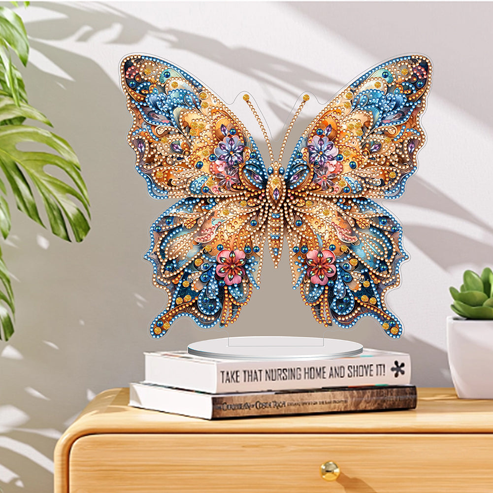 Butterfly Desktop Diamond Art Kits Diamond Art Tabletop Decor Home Office Decor