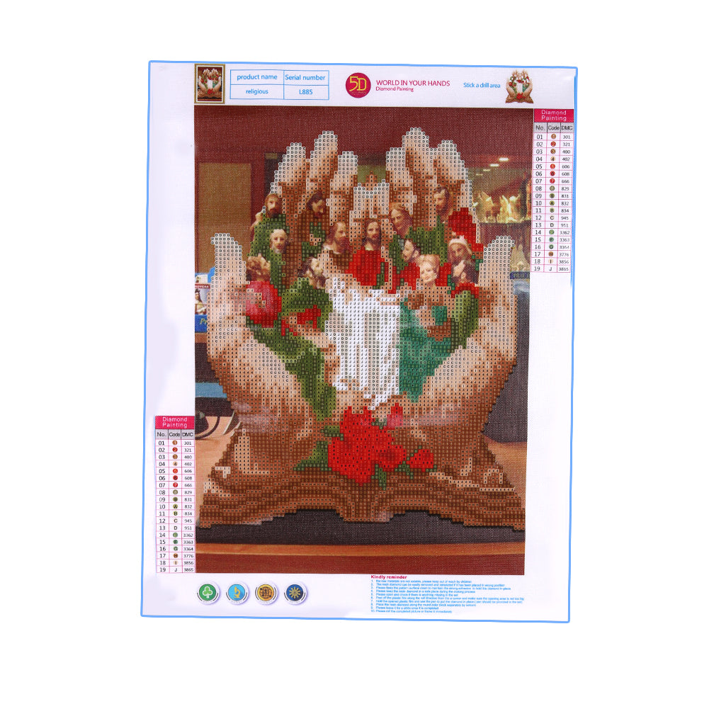 Religion - Full Round Drill Diamond Painting 30*40CM