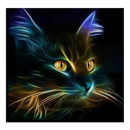 Cat - Full Round Drill Diamond Painting 30*30CM