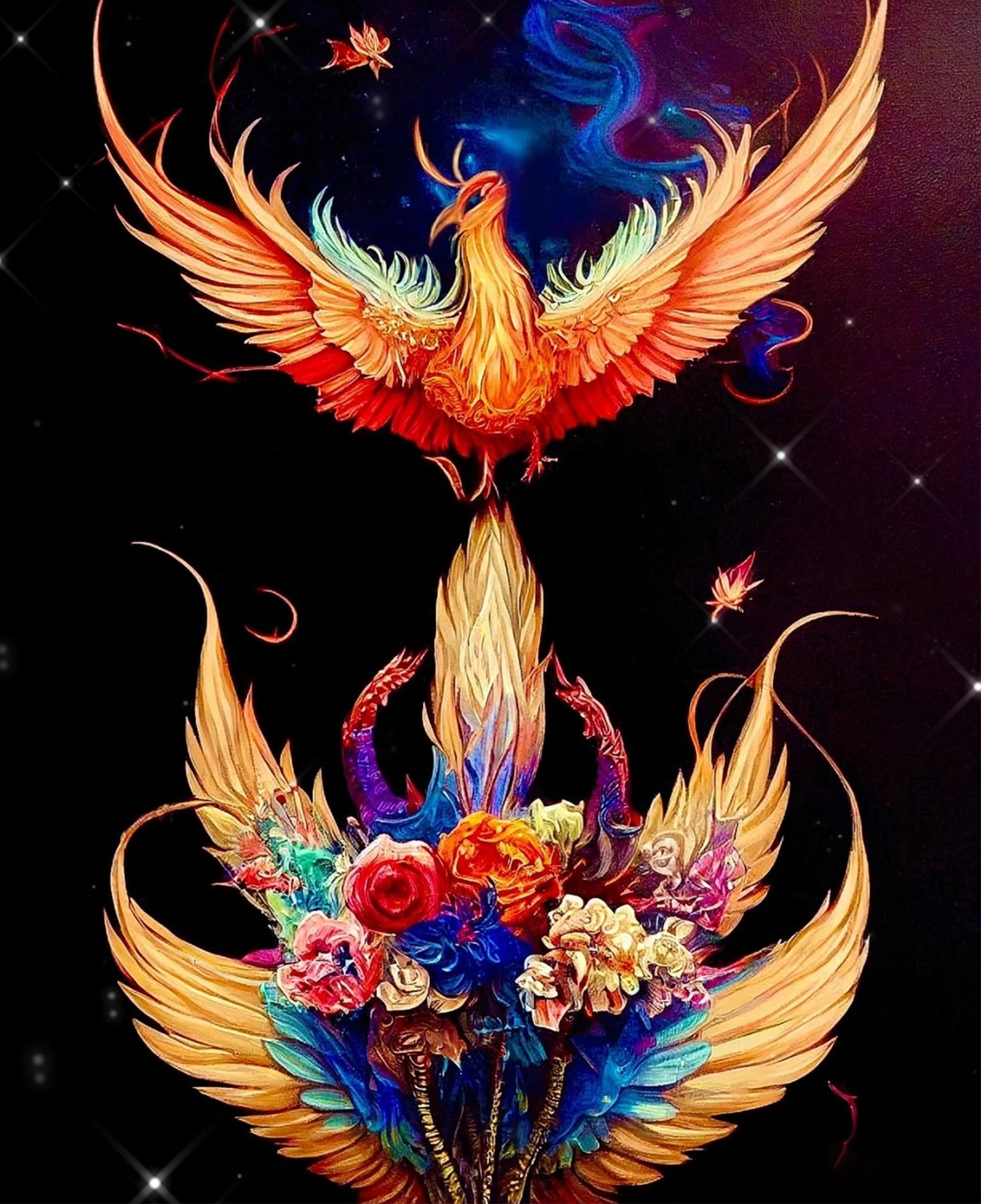 Phoenix - Full Round Drill Diamond Painting 50*60CM