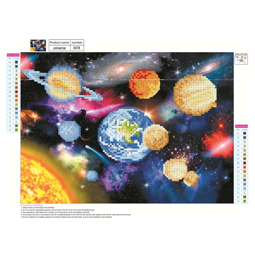 Outer Space - Full Round Drill Diamond Painting 30*40CM