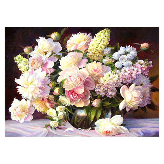Flowers - Full Square Drill Diamond Painting 40*30CM