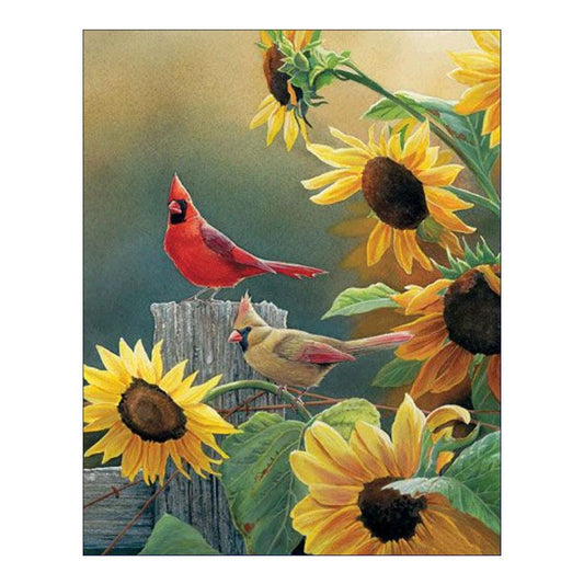 Birds - Full Round Drill Diamond Painting 25*30CM
