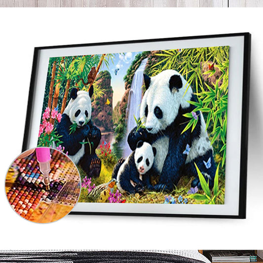 Panda - Full Round Drill Diamond Painting 40*30CM