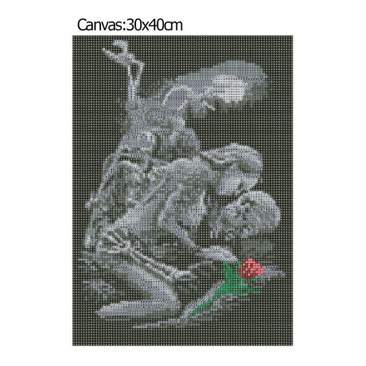 Beauty Skull - Full Round Drill Diamond Painting 40*30CM