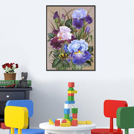 Flowers - Full Round Drill Diamond Painting 40*30CM