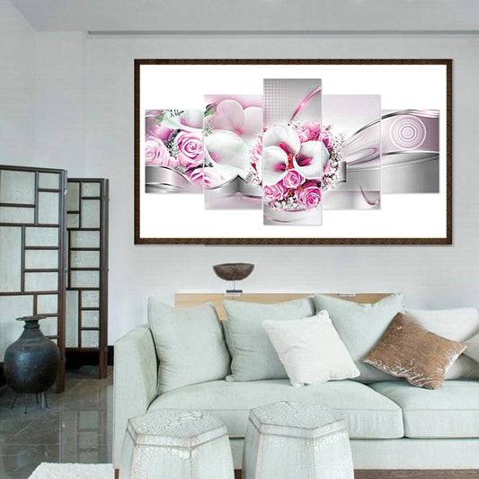 Flower - Full Round Drill Diamond Painting 95*45CM